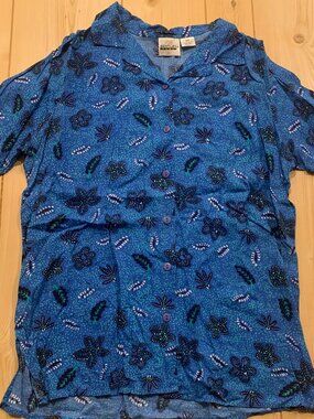 Vintage Y2K TR Bentley Plus Retro Casual Floral Button-Down Shirt Women's 20W